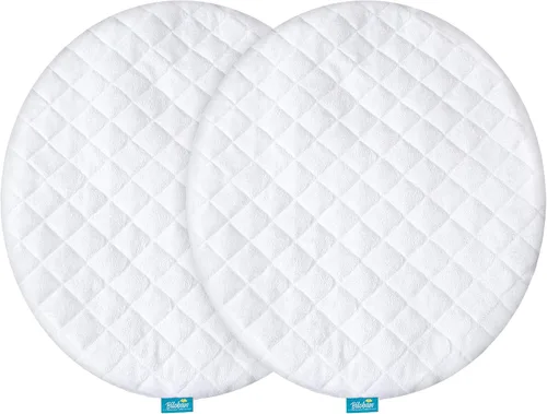 Vista 11 de Funda de colchón para moisés compatible con Halo Moisés giratorio, Glide, Serie Premiere & Luxe Sleeper, protector de colchón impermeable, paquete