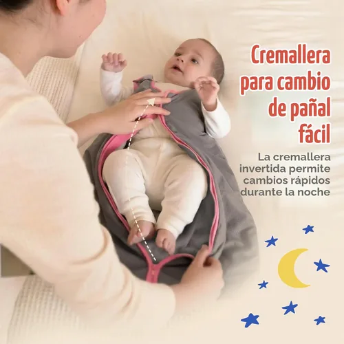 Vista 6 de Saco de dormir de forro polar para bebé, marca Sleep Nest Gris