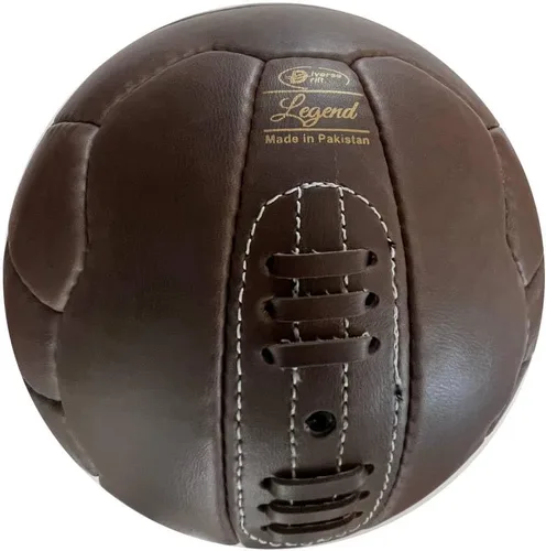 Vista 4 de Premium Soccer Ball Collection - Mini Size 2 Training Ball - Plain White Autograph Ball Size 5 - Vintage Brown Leather 18 Panel Classic Football