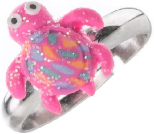 Vista 6 de Juego de anillos ajustables para niñas pequeñas, colorido y bonito unicornio, anillos de mariposa para niños, juego de joyas para niños
