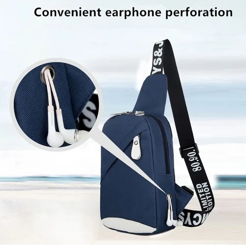 Vista 6 de ANACRO Bolso de hombre a la moda para hombre, bolso bandolera de hombro para hombre y mujer, mensajero para cruzar, cinturón, bolso principal