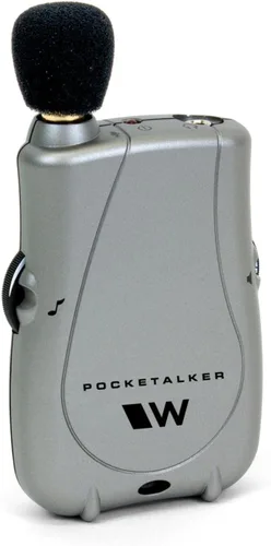 Vista 2 de Amplificador duo con auricular miniatura y auriculares plegables Williams PKT D1 EH pocketalker ultra