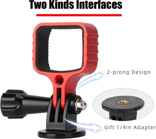 Vista 7 de Pocket3 Adaptador de aluminio para DJI Osmo Pocket 3 Accesorios de expansión de cámara 1/4 '' hilo conectar trípode correa de cabeza abrazadera