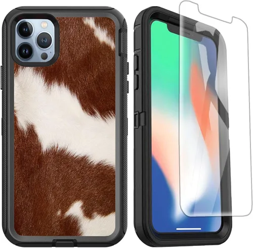 Vista 12 de Funda compatible con iPhone 13 Pro con protector de pantalla, diseño de bandera americana antigua para hombres y niños, 3 capas, resistente, a