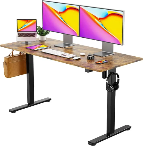 Vista 7 de Our Modern Space Escritorio eléctrico de pie de 40 pulgadas de altura ajustable – Mesa rectangular grande para la oficina en casa mejorada
