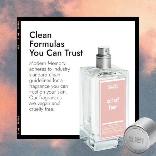 Vista 6 de Modern Memory All of Her Eau de Parfum para mujer, 2.5 onzas líquidas, notas de frambuesa roja, jazmín y ámbar
