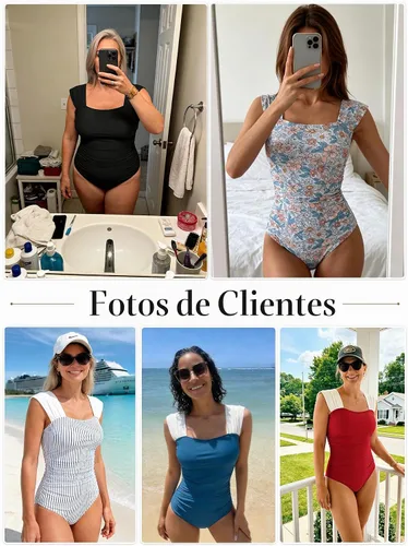 Vista 7 de B2prity Traje de baño de una pieza para mujer con control de abdomen