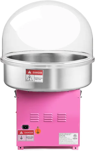Vista 3 de Olde Midway Máquina de algodón de azúcar con escudo de burbujas, SPIN-2000 Máquina eléctrica de hilo dental para dulces, grado comercial