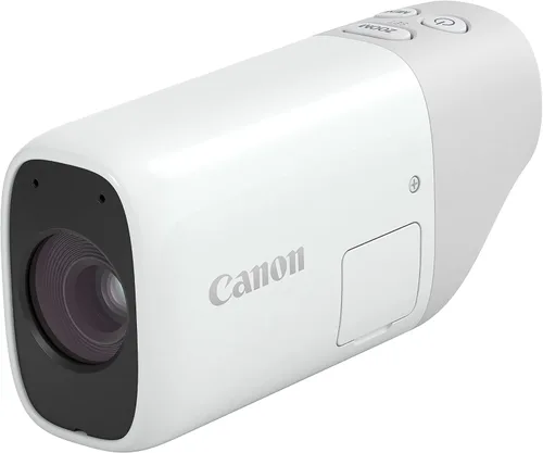 Vista 2 de Kit de Monocular Digital con Zoom de Canon con Cargador USB-C, Tarjeta microSD, PowerShot Zoom, Zoom Óptico de 400mm, Zoom Digital de 800mm, Blanco