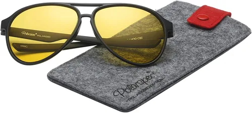 Vista 2 de PolarSpex Gafas de sol clásicas unisex polarizadas ultraligeras y flexibles de aviador