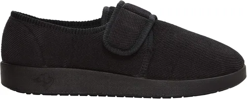 Vista 2 de Silverts - Zapatillas para hombre con cierre ajustable y suave, cómodas, color azul marino y negro