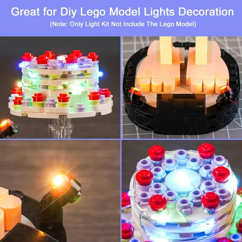 Vista 2 de Kit de luz LED mejorado compatible con el set de construcción Lego Dobby La Casa-Elfo, compatible con el modelo Lego 76421, idea de regalo