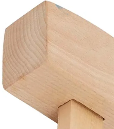 Vista 6 de Profesional carpintero martillo de madera que golpea la herramienta 100% de la carpintería con la cara golpeante en ángulo