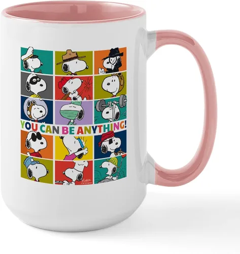 Vista 175 de CafePress SNOOPY Joe Cool - Taza de café de cerámica (15.0 fl oz)