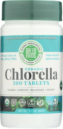 Vista 6 de Green Foods Clorella orgánica 500 mg, 120