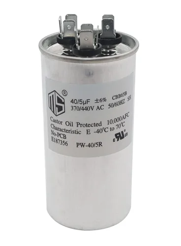 Vista 7 de METER STAR 30+5 MFD 30/5 uf 370V/440V AC Condensador redondo de doble carrera CBB65B para condensador recto frío o aire acondicionado condensador