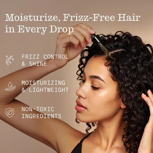 Vista 2 de Firsthand Suministro de aceite capilar para cabello encrespado - Aceite ligero e hidratante para el cabello - Aceites naturales con queratina a base