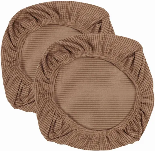Vista 21 de Yikko - Fundas elásticas de jacquard con licra, con textura de grano de maíz, para sillas, aptas para oficina, comedor, bar, fundas para asientos