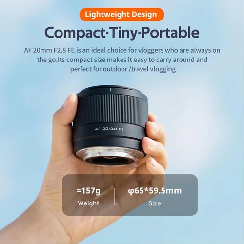 Vista 10 de VILTROX Lente de marco completo F2.8 FE de 0.787 in f/2.8 para Sony E-Mount, STM lente de enfoque automático para Sony E-Mount A7 A7R A7S A7C A7II