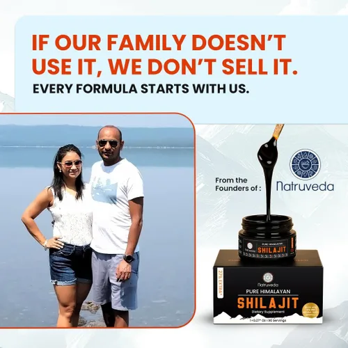 Vista 6 de Natruveda, Resina Shilajit del Himalaya para hombres y mujeres, shilajit orgánico, ácido fúlvico y más de 85 minerales naturales traza – Suplemento