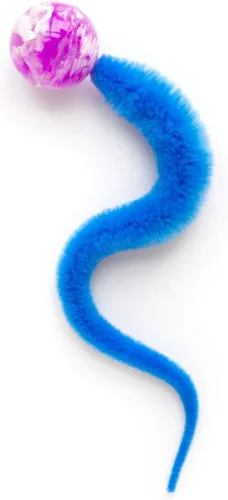 Vista 2 de Dezi Roo Wiggly Ball - Paquete de 3 juguetes divertidos para gatos - Pelotas de juguete para gatos de interior - Diseñado por un veterinario felino