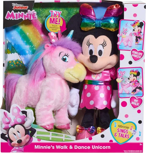 Vista 4 de Minnie Walk & Dance - Peluche de unicornio.