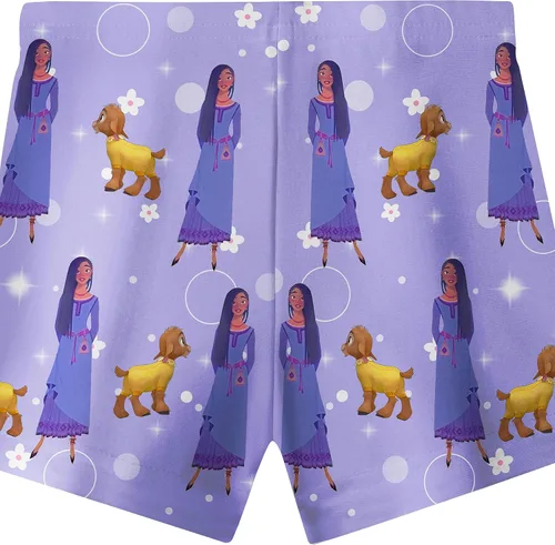 Vista 7 de QAQGood Star Girls Princess Costume Short Shirts and Pants Sets Cartoon 2023 Movie Shirt Kids Home Causal Wear 2-10 Years