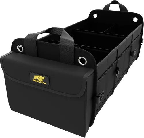 Vista 10 de MIKKUPPA Organizador de maletero de automóvil con enfriador - Organizador grande de 100L para automóvil, almacenamiento plegable de maletero
