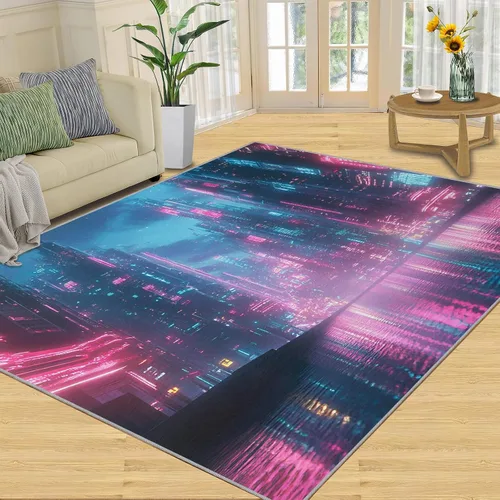 Vista 22 de Girl Horse Rugs for Bedroom, Horse Area Rug, Animal Rugs for Living Room, Indoor Non-Slip Rug, Machine Washable Carpet for Front Entrance Floor
