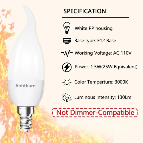 Vista 3 de aobthurn Bombillas de llama, 4 modos de luz LED con efecto de llama, base E26, bombilla parpadeante, bombillas de fuego para fiesta en casa