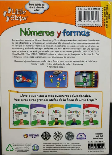 Vista 2 de Topics Entertainment Little Steps Baby Numbers Numeros y Formas DVD - Español - para Bebes de 0 a 2 años de edad