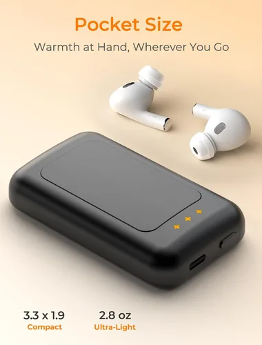 Vista 7 de Electric Hand Warmers Rechargeable, Rechargeable Hand Warmer, Portable Hand Warmer for Outdoor Camping Hunting Golf Accessories, Gifts for Women Men