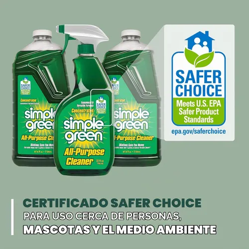Vista 6 de Simple Green Spray limpiador multiusos y recarga, verde, juego de 3 piezas, original, 1 unidad