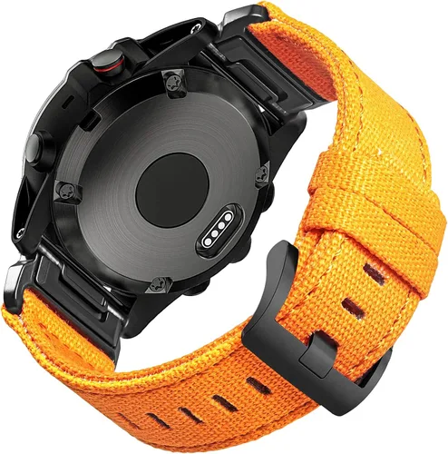 Vista 11 de Compatible con Garmin, correa deportiva de lona para reloj fēnix/precursor/enfoque/marq/quatix/instinct/D2/Tactix, correa de repuesto resistente