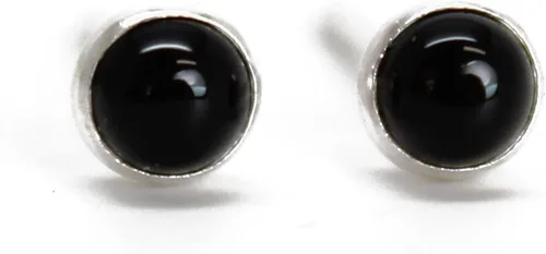 Vista 10 de Pequeños Pendientes de 3mm con Gema para Mujeres y Niñas, Engastados Redondos de Plata de Ley 925