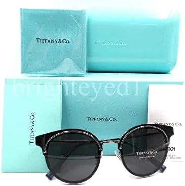 Vista 5 de Tiffany TF3061 60033F Gunmetal TF3061 - Gafas de sol redondas (categoría 3, tamaño 210.0ft)
