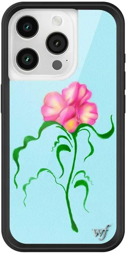 Vista 71 de Wildflower - Fundas compatibles con Apple iPhone 15 Pro Protector de goma negro, certificado de prueba de caída de 4 pies, propiedad de mujeres