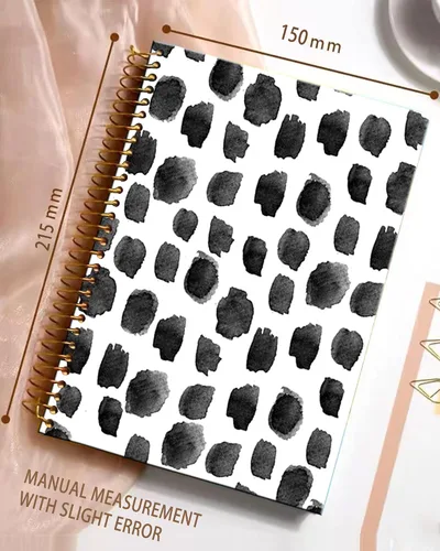 Vista 2 de Cuaderno de espiral iampanda, encuadernación fuerte de doble alambre con papel premium para mujeres y niñas, lindo cuaderno/diario de 60 hojas A5