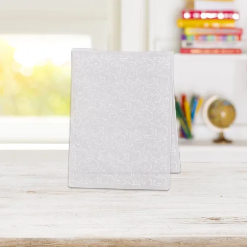 Vista 4 de Carpetas en relieve de flores de encaje para hacer tarjetas, fondo de marco de flores, plantilla de plástico para bricolaje, álbum de fotos, papel