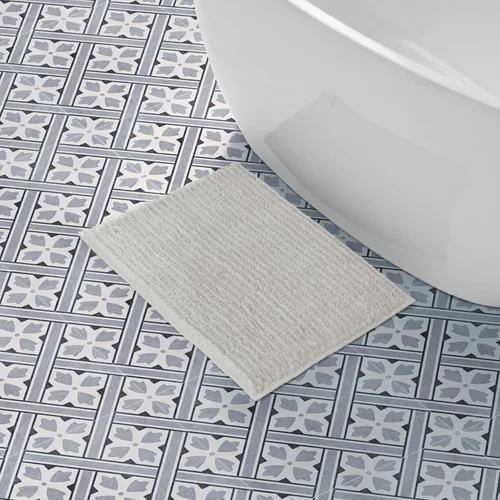 Vista 26 de Laura Ashley - Juego de 2 tapetes de baño de chenilla suave, 20 x 34 pulgadas, color azul