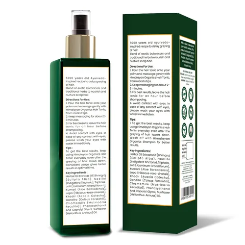 Vista 4 de Himalayan Organics - Tónico de cabello virgen puro de prensa en frío - 6.8 fl oz/6.8 Fl.Oz