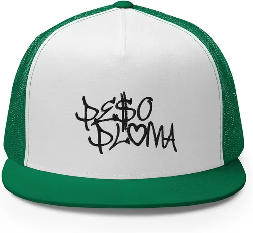 Vista 2 de Corridos Belicos Gorra de camionero con corona alta, gorra ajustable con pico plano Corridos Tumbados
