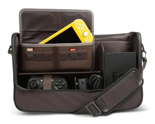 Vista 5 de PowerA Everywhere Messenger Bag for Nintendo Switch or Nintendo Switch Lite, Gaming Case, Carrying Case for Accessories, Console Case - Nintendo