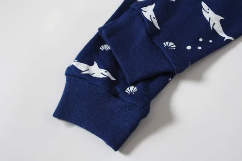 Vista 7 de Dolphin&Fish Pijama completa de manga larga para niños y niñas