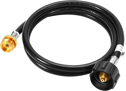 Vista 11 de GasSaf Manguera adaptadora de propano de 4 pies, conexión de propano de 1