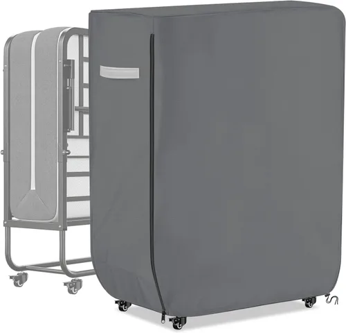 Vista 8 de Funda de cama enrollable resistente al agua, universal, plegable, con cremallera, protector a prueba de polvo, 39 pulgadas de largo x 15 pulgadas