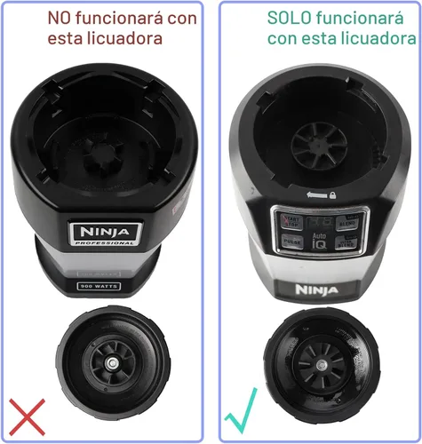 Vista 3 de 1 paquete de conjunto de cuchillas extractoras de 7 aletas para licuadora Ninja, cuchilla para licuadora Ninja, piezas de repuesto compatibles