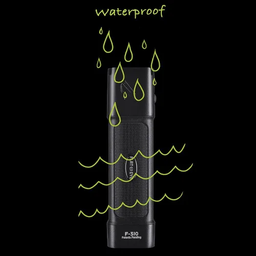 Vista 5 de FLATEYE F-310 - Linterna subredonda de alto rendimiento CREE LED multiposición impermeable y a prueba de golpes, 310 lúmenes (FL-6960)