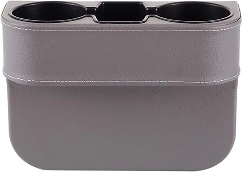 Vista 10 de Portavasos de automóvil, portavasos para asiento delantero automático, cubierta de piel sintética, soporte para bebidas, organizador de relleno