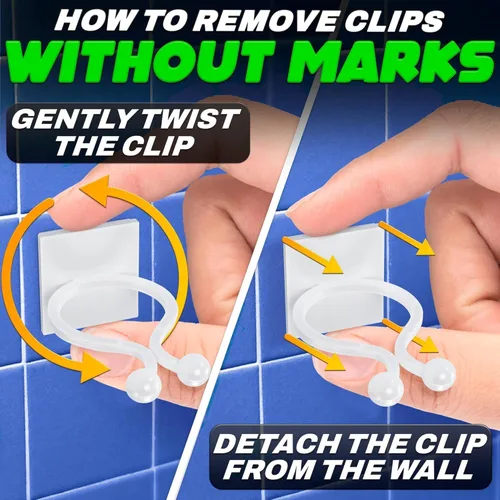 Vista 7 de 100 clips transparentes para plantas trepadoras de interior, clips de pared blancos y flexibles para plantas trepadoras para organizar enredaderas